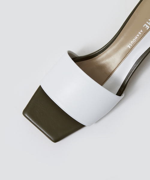 PICHE ABAHOUSE(ピシェ アバハウス)の「カラーブロックミュール(サンダル・レディース・ベージュ/ライム/その他/ホワイト・37/39/36/38/35)」の15枚目の写真