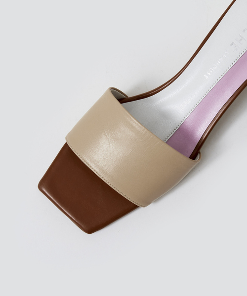 PICHE ABAHOUSE(ピシェ アバハウス)の「カラーブロックミュール(サンダル・レディース・ベージュ/ライム/その他/ホワイト・37/39/36/38/35)」の19枚目の写真