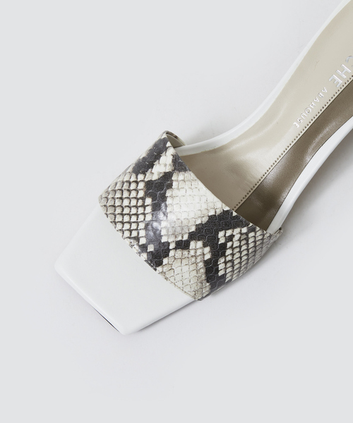 PICHE ABAHOUSE(ピシェ アバハウス)の「カラーブロックミュール(サンダル・レディース・ベージュ/ライム/その他/ホワイト・37/39/36/38/35)」の13枚目の写真