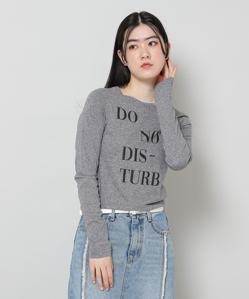 WONDER VISITOR（ワンダービジター）の「WONDER VISITOR／DNDB ロングスリーブ 2276913（Tシャツ/カットソー・レディース・ピンク/ダークグレー・FREE）」の6枚目の写真