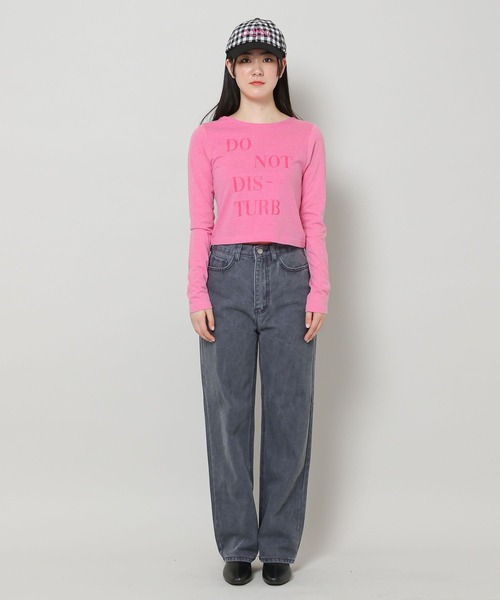 WONDER VISITOR（ワンダービジター）の「WONDER VISITOR／DNDB ロングスリーブ 2276913（Tシャツ/カットソー・レディース・ピンク/ダークグレー・FREE）」の9枚目の写真