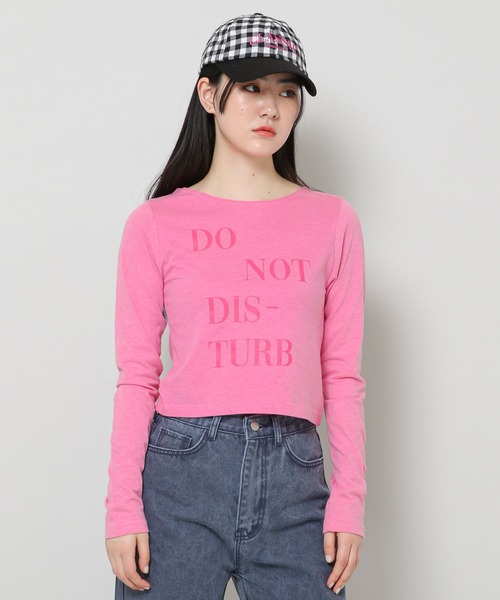 WONDER VISITOR（ワンダービジター）の「WONDER VISITOR／DNDB ロングスリーブ 2276913（Tシャツ/カットソー・レディース・ピンク/ダークグレー・FREE）」の10枚目の写真