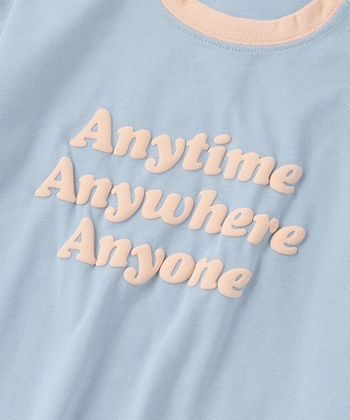 b・ROOM(ビールーム)の「Any Any Anyリンガーロンパース(ロンパース・キッズ・オフホワイト/サックスブルー/ライトピンク・80cm/70cm)」の9枚目の写真