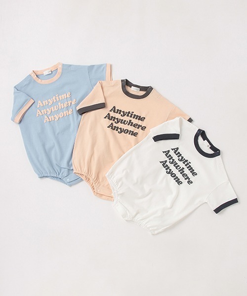b・ROOM(ビールーム)の「Any Any Anyリンガーロンパース(ロンパース・キッズ・オフホワイト/サックスブルー/ライトピンク・80cm/70cm)」の11枚目の写真