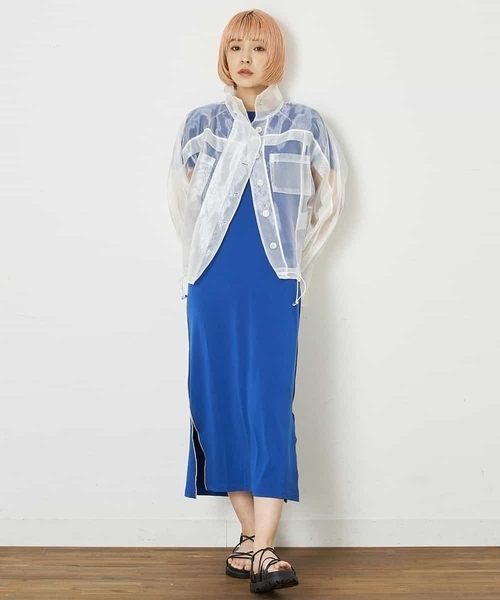 A de a.v.v（アードアー・ヴェ・ヴェ）の「オーガンジージャケット（その他アウター・レディース・ホワイト/ミント・38/36）」の9枚目の写真