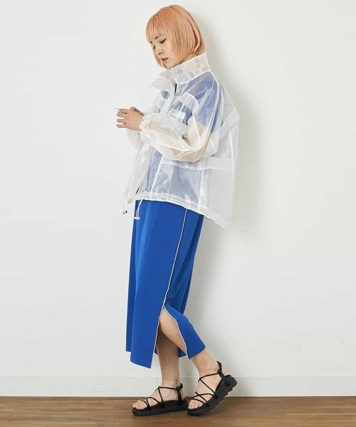 A de a.v.v（アードアー・ヴェ・ヴェ）の「オーガンジージャケット（その他アウター・レディース・ホワイト/ミント・38/36）」の10枚目の写真