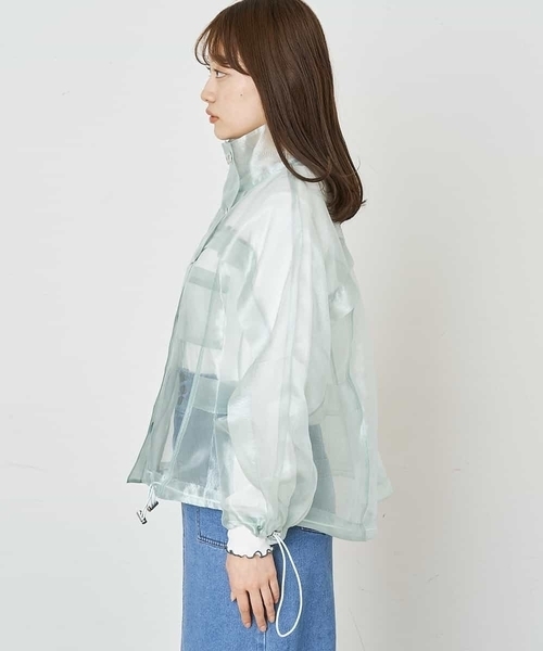 A de a.v.v（アードアー・ヴェ・ヴェ）の「オーガンジージャケット（その他アウター・レディース・ホワイト/ミント・38/36）」の20枚目の写真