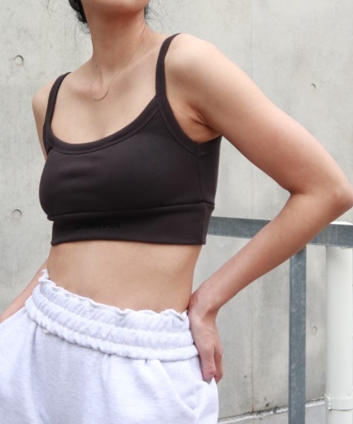 FIG&VIPER（フィグアンドバイパー）の「裏毛ブラタンク（タンクトップ・レディース・ブラック/グレー/ブルー/ダークグレー/ピンク・FREE）」の3枚目の写真