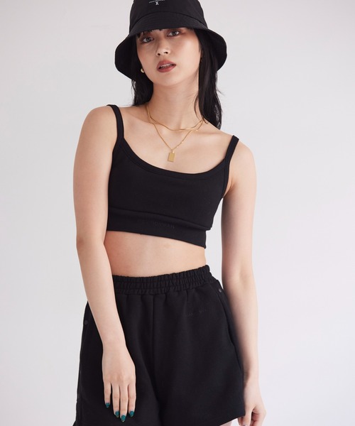 FIG&VIPER（フィグアンドバイパー）の「裏毛ブラタンク（タンクトップ・レディース・ブラック/グレー/ブルー/ダークグレー/ピンク・FREE）」の12枚目の写真