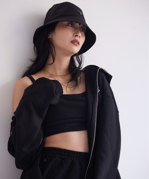 FIG&VIPER（フィグアンドバイパー）の「裏毛ブラタンク（タンクトップ・レディース・ブラック/グレー/ブルー/ダークグレー/ピンク・FREE）」の20枚目の写真