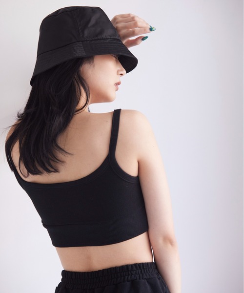 FIG&VIPER（フィグアンドバイパー）の「裏毛ブラタンク（タンクトップ・レディース・ブラック/グレー/ブルー/ダークグレー/ピンク・FREE）」の10枚目の写真