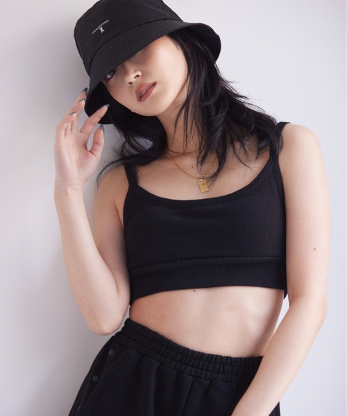 FIG&VIPER（フィグアンドバイパー）の「裏毛ブラタンク（タンクトップ・レディース・ブラック/グレー/ブルー/ダークグレー/ピンク・FREE）」の21枚目の写真