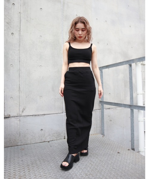 FIG&VIPER（フィグアンドバイパー）の「裏毛ブラタンク（タンクトップ・レディース・ブラック/グレー/ブルー/ダークグレー/ピンク・FREE）」の8枚目の写真