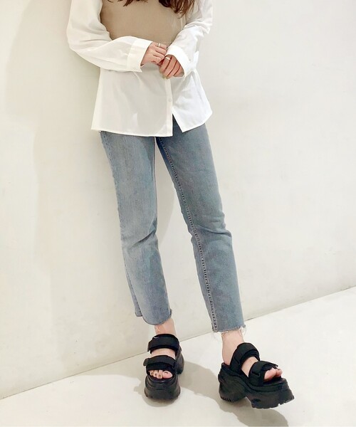 ESPERANZA（エスペランサ）の「◆【厚底／スポサン】ダブルベルト厚底スポーツサンダル（サンダル・レディース・ホワイト/ブラック・S/M/L/LL）」の8枚目の写真