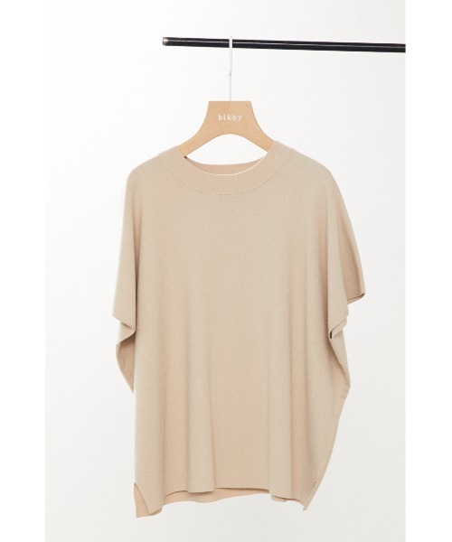 BLACK BY MOUSSY(ブラックバイマウジー)の「washable yacco tops(ウォッシャブルヤッコトップス)(ニット/セーター・レディース・ブラック/ベージュ/ブルー/ライトグリーン・FREE)」の2枚目の写真