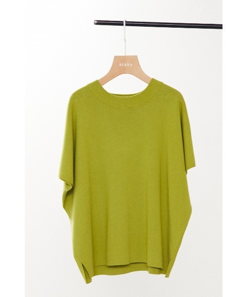 BLACK BY MOUSSY(ブラックバイマウジー)の「washable yacco tops(ウォッシャブルヤッコトップス)(ニット/セーター・レディース・ブラック/ベージュ/ブルー/ライトグリーン・FREE)」の3枚目の写真