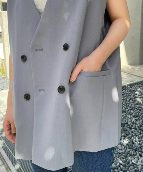 CIAOPANIC（チャオパニック）の「コーデのプラスに！TRベスト（ベスト・メンズ・ブラック/ベージュ/グレー・MEDIUM/LARGE）」の19枚目の写真