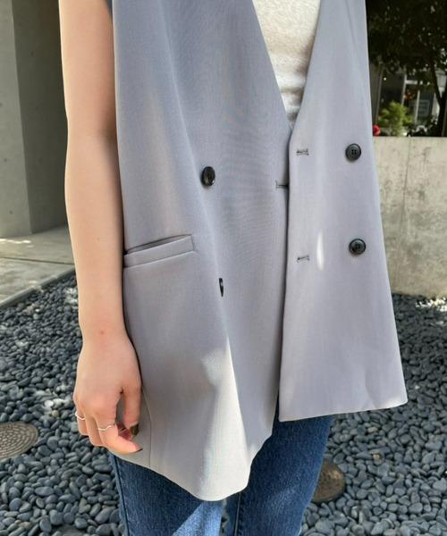 CIAOPANIC（チャオパニック）の「コーデのプラスに！TRベスト（ベスト・メンズ・ブラック/ベージュ/グレー・MEDIUM/LARGE）」の20枚目の写真