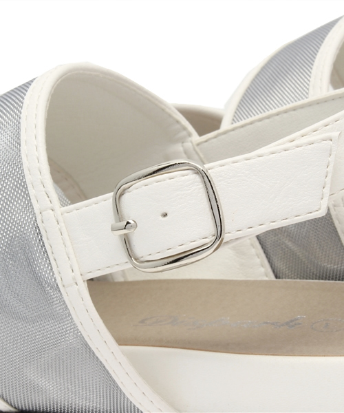 WEGO（ウィゴー）の「WEGO/メッシュサンダル（サンダル・レディース・ホワイト/ブラック・LARGE/MEDIUM）」の10枚目の写真