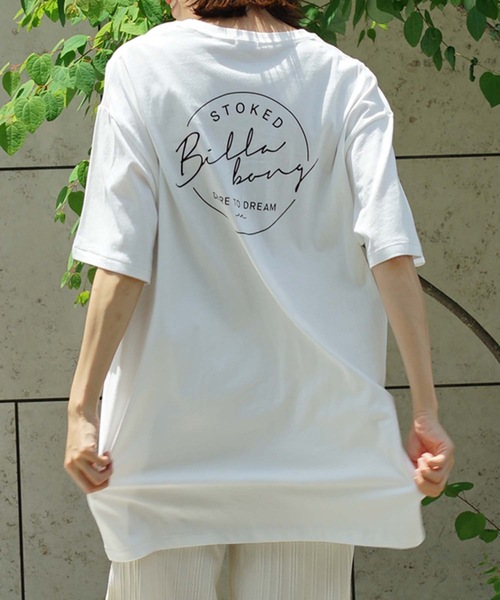BILLABONG（ビラボン）の「BILLABONG レディース LOGO OP ワンピース 【2022年春夏モデル】/ビラボンTシャツワンピ（ワンピース・レディース・ホワイト/イエロー/ブラック/ブルー・LARGE/MEDIUM）」の2枚目の写真