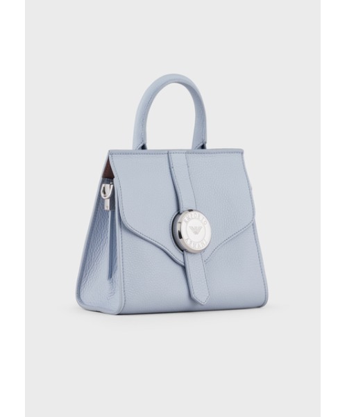 EMPORIO ARMANI(エンポリオアルマーニ)の「【エンポリオ アルマーニ】ハンドバッグ ディアプリントレザー製 メダル(ハンドバッグ・レディース・ライトブルー・FREE)」の2枚目の写真