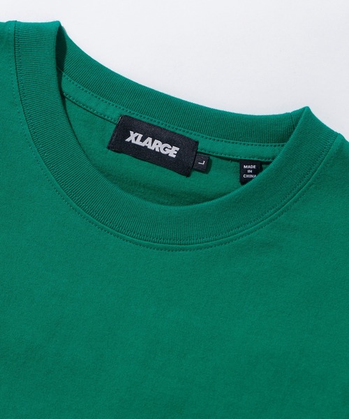 XLARGE（エクストララージ）の「EMBROIDERY LOGO S/S POCKET TEE（Tシャツ/カットソー・メンズ・ホワイト/グリーン/ブラック・M/L/XL/S）」の6枚目の写真