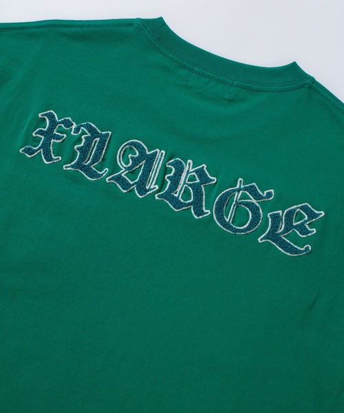 XLARGE（エクストララージ）の「EMBROIDERY LOGO S/S POCKET TEE（Tシャツ/カットソー・メンズ・ホワイト/グリーン/ブラック・M/L/XL/S）」の7枚目の写真