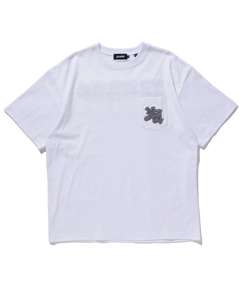 XLARGE（エクストララージ）の「EMBROIDERY LOGO S/S POCKET TEE（Tシャツ/カットソー・メンズ・ホワイト/グリーン/ブラック・M/L/XL/S）」の10枚目の写真