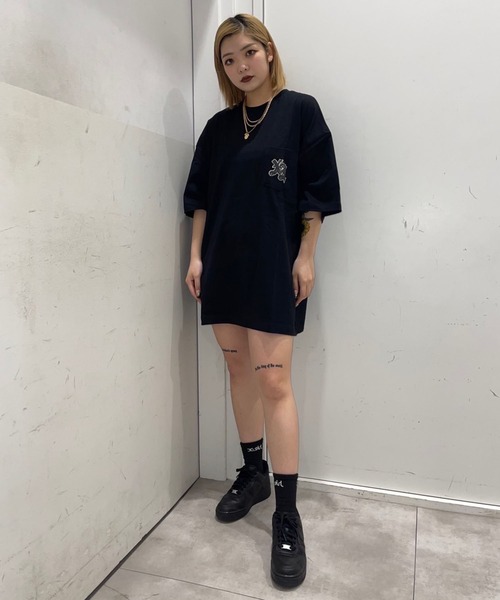 XLARGE（エクストララージ）の「EMBROIDERY LOGO S/S POCKET TEE（Tシャツ/カットソー・メンズ・ホワイト/グリーン/ブラック・M/L/XL/S）」の15枚目の写真