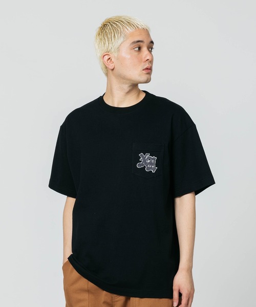 XLARGE（エクストララージ）の「EMBROIDERY LOGO S/S POCKET TEE（Tシャツ/カットソー・メンズ・ホワイト/グリーン/ブラック・M/L/XL/S）」の18枚目の写真