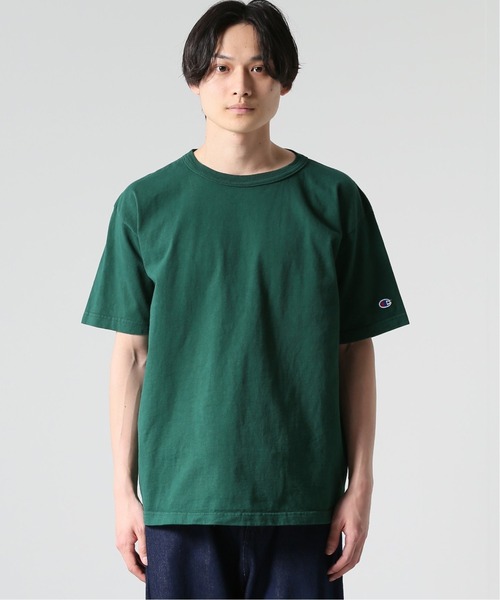 Champion（チャンピオン）の「【CHAMPION/チャンピオン】別注 T1011 Tシャツ（Tシャツ/カットソー・メンズ・チャコールグレー/ベージュ/グリーン/ボルドー/クリアブルー・MEDIUM/LARGE/X-LARGE）」の7枚目の写真
