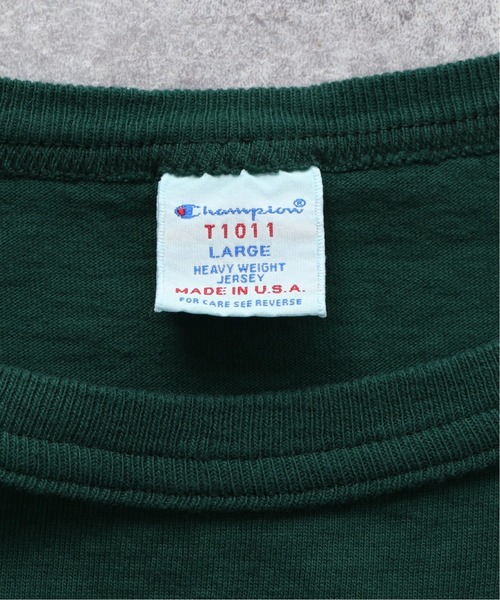 Champion（チャンピオン）の「【CHAMPION/チャンピオン】別注 T1011 Tシャツ（Tシャツ/カットソー・メンズ・チャコールグレー/ベージュ/グリーン/ボルドー/クリアブルー・MEDIUM/LARGE/X-LARGE）」の16枚目の写真