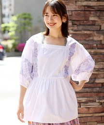 チチカカ | カラーレースパッチプルオーバー(シャツ/ブラウス)