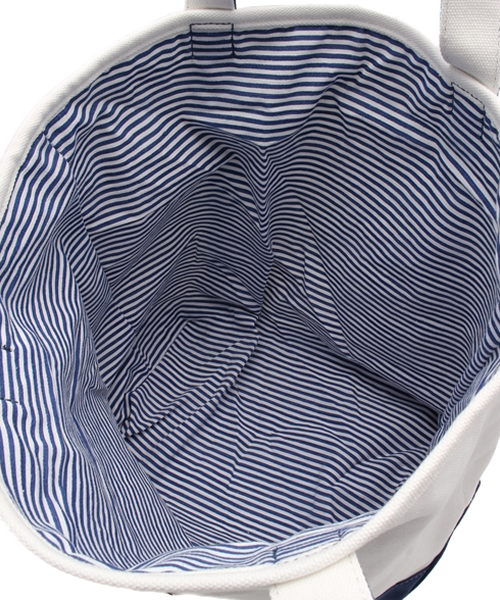 coen（コーエン）の「デイリートートバッグL（トートバッグ・レディース・ナチュラル/ネイビー・フリー）」の7枚目の写真