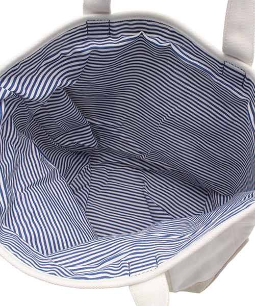 coen（コーエン）の「デイリートートバッグL（トートバッグ・レディース・ナチュラル/ネイビー・フリー）」の9枚目の写真