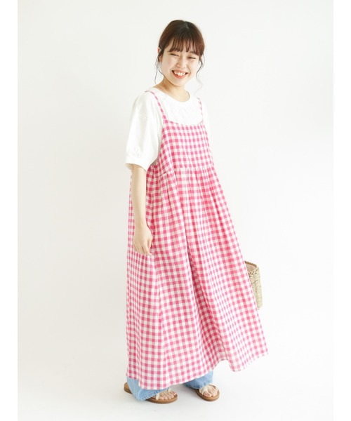 Samansa Mos2（サマンサ モスモス）の「レースパッチワークパフスリーブカットソー（Tシャツ/カットソー・レディース・パープル/オフホワイト/ミント/チャコール・ﾌﾘ-）」の10枚目の写真