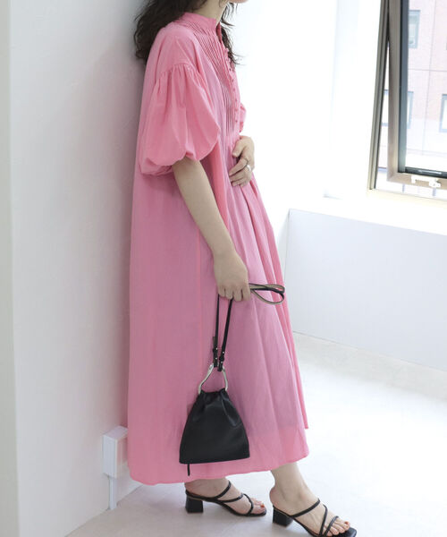 fredy emue（フレディエミュ）の「5分袖ボリュームワンピース（ワンピース・レディース・ブラック/オフホワイト/サックスブルー/ピンク・38）」の11枚目の写真