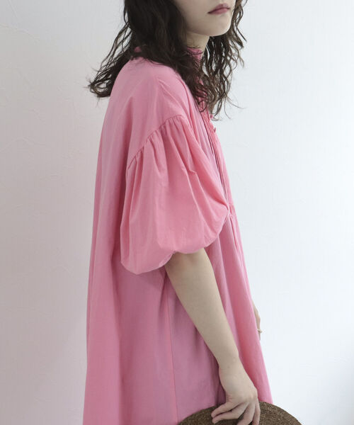 fredy emue（フレディエミュ）の「5分袖ボリュームワンピース（ワンピース・レディース・ブラック/オフホワイト/サックスブルー/ピンク・38）」の16枚目の写真