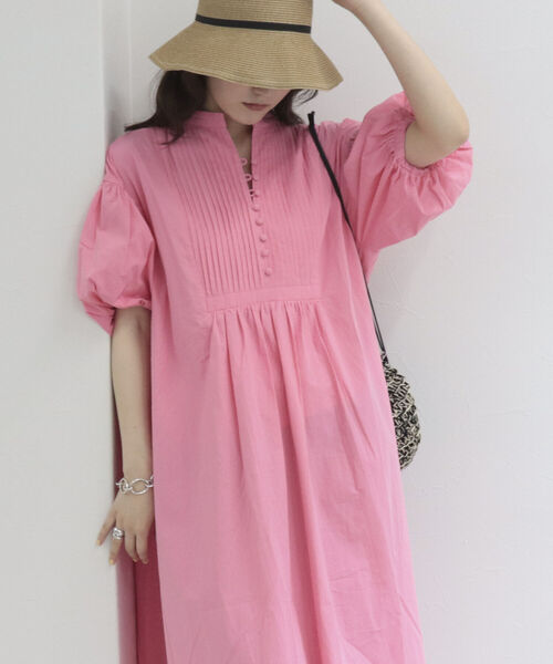 fredy emue（フレディエミュ）の「5分袖ボリュームワンピース（ワンピース・レディース・ブラック/オフホワイト/サックスブルー/ピンク・38）」の20枚目の写真