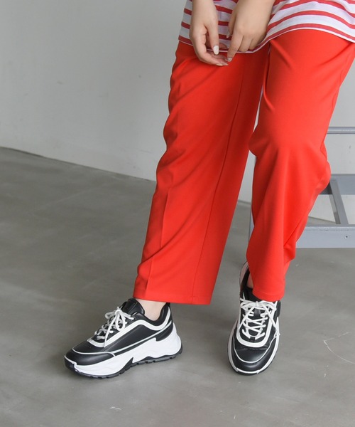 NOFALL（ノーフォール）の「バイカラー厚底ダッドスニーカー（スニーカー・レディース・ホワイト/ブラック・LL/3L/S/M/L）」の19枚目の写真