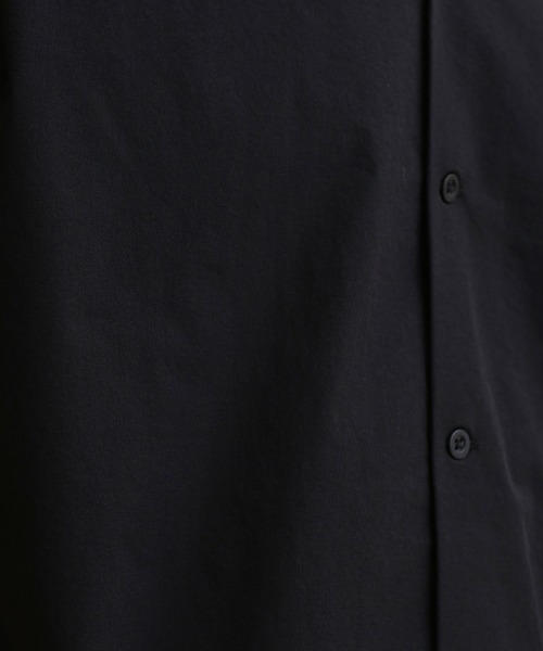 NANO universe（ナノユニバース）の「LB.04/イージーケアオープンカラーシャツ 半袖（シャツ/ブラウス・メンズ・ブラック/ネイビー/ベージュ・S/M/XL/L）」の4枚目の写真