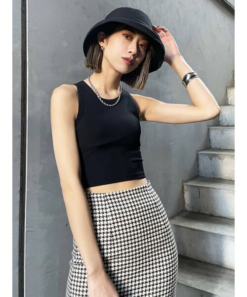 EMODA（エモダ）の「ワイドカーブバケットハット（ハット・レディース・ブラック・FREE）」の11枚目の写真