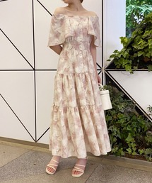 one after another NICE CLAUP | フレア袖ティアードワンピ(ワンピース)