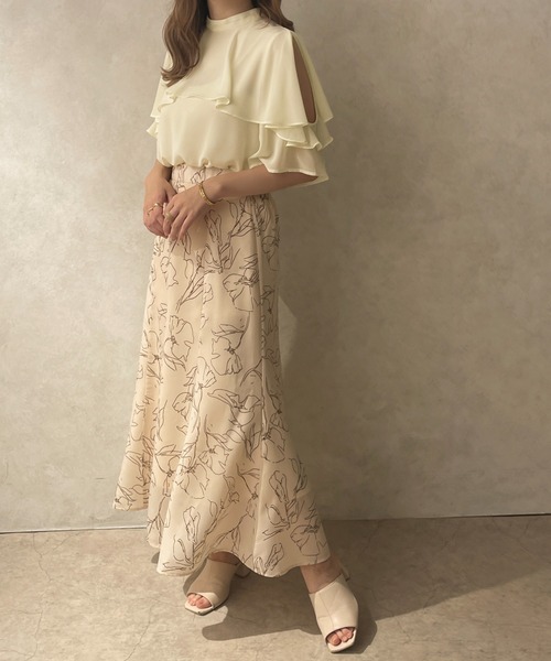 apres jour clair(アプレジュールクレア)の「【apres jour clair】オープンショルダーケープブラウス【ZOZOTOWN限定アイテム】(シャツ/ブラウス・レディース・ライトベージュ/ベビーピンク/アイボリー・フリー/X-LARGE)」の14枚目の写真