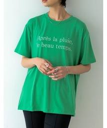 接触冷感とろみロゴTシャツ