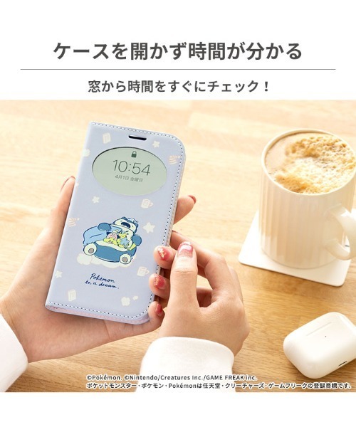 Hamee(ハミィ)の「iPhone 14/13/12/12 Pro/8/7/6s/6/SE(第2/第3世代) 専用 ポケットモンスター/ ポケモン フリップ スマホケース 窓付き ダイアリーケース(スマホケース/カバー・レディース・ライトパープル/ベビーピンク/ペールイエロー・ 13/ 12/7/8)」の4枚目の写真