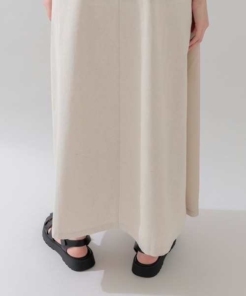 Paradise Picnic（パラダイスピクニック）の「スリット切替ワンピース（ワンピース・レディース・ベージュ/ネイビー・FREE）」の15枚目の写真