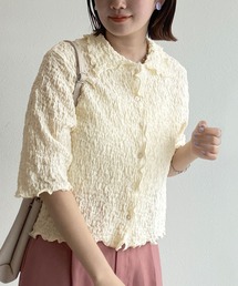 w closet | シワシワカットソーショートシャツ(シャツ/ブラウス)