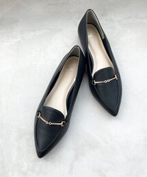 index（インデックス）の「◆アーモンドトゥ メタルビットローファー（パンプス・レディース）」