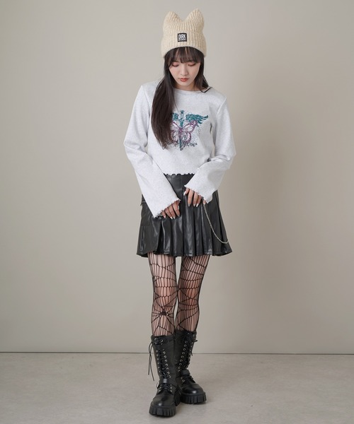 SPINNS（スピンズ）の「DIRKタグ付き ねこ耳 ニットキャップ（ニットキャップ/ビーニー・レディース・ブラック/ピンク/アイボリー・ONESIZE）」の22枚目の写真